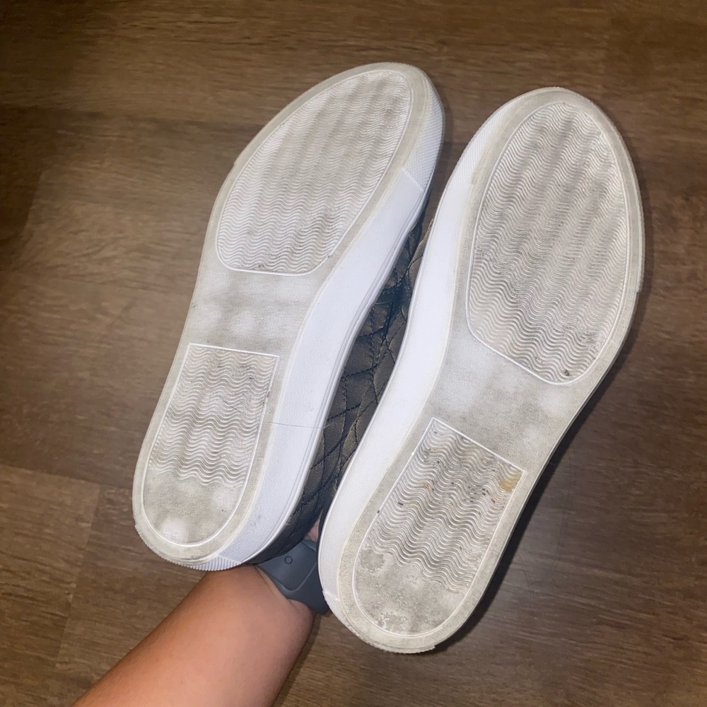 Steve Madden Quilted Olive Slip-On Sneakers - Picture 4 of 4